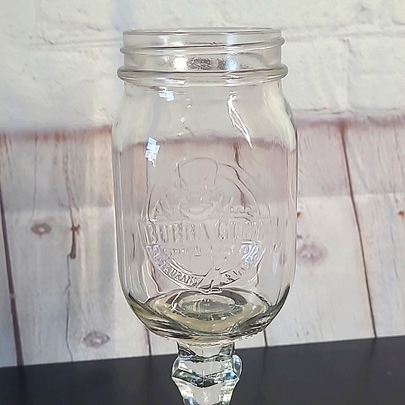 Bubba Gump Shrimp Co Company Glass Collectible Mason Jar Drinking Cup Fancy 9" - Picture 2 of 9